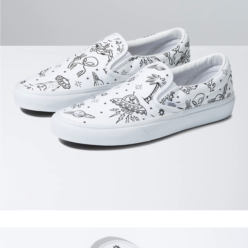 Vans Authentic Unidentified U-Paint White Skate Shoes